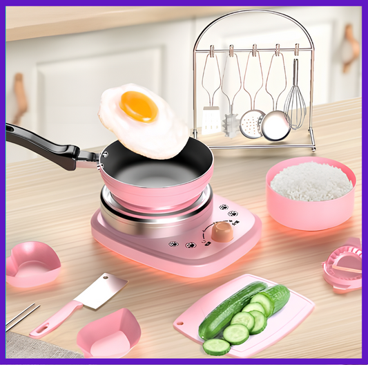 14-piece stainless steel kitchen playset